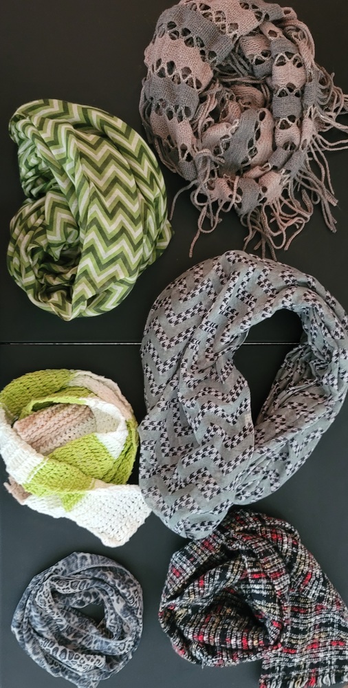 Assorted scarves